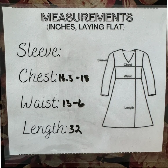 Black metallic gold and rose floral halter mini dress size large made in USA - Picture 9 of 9